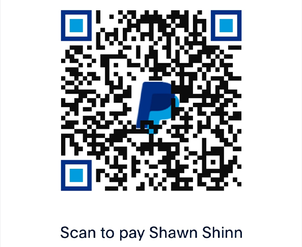 PayPal QR code, scan to pay Shawn Shinn